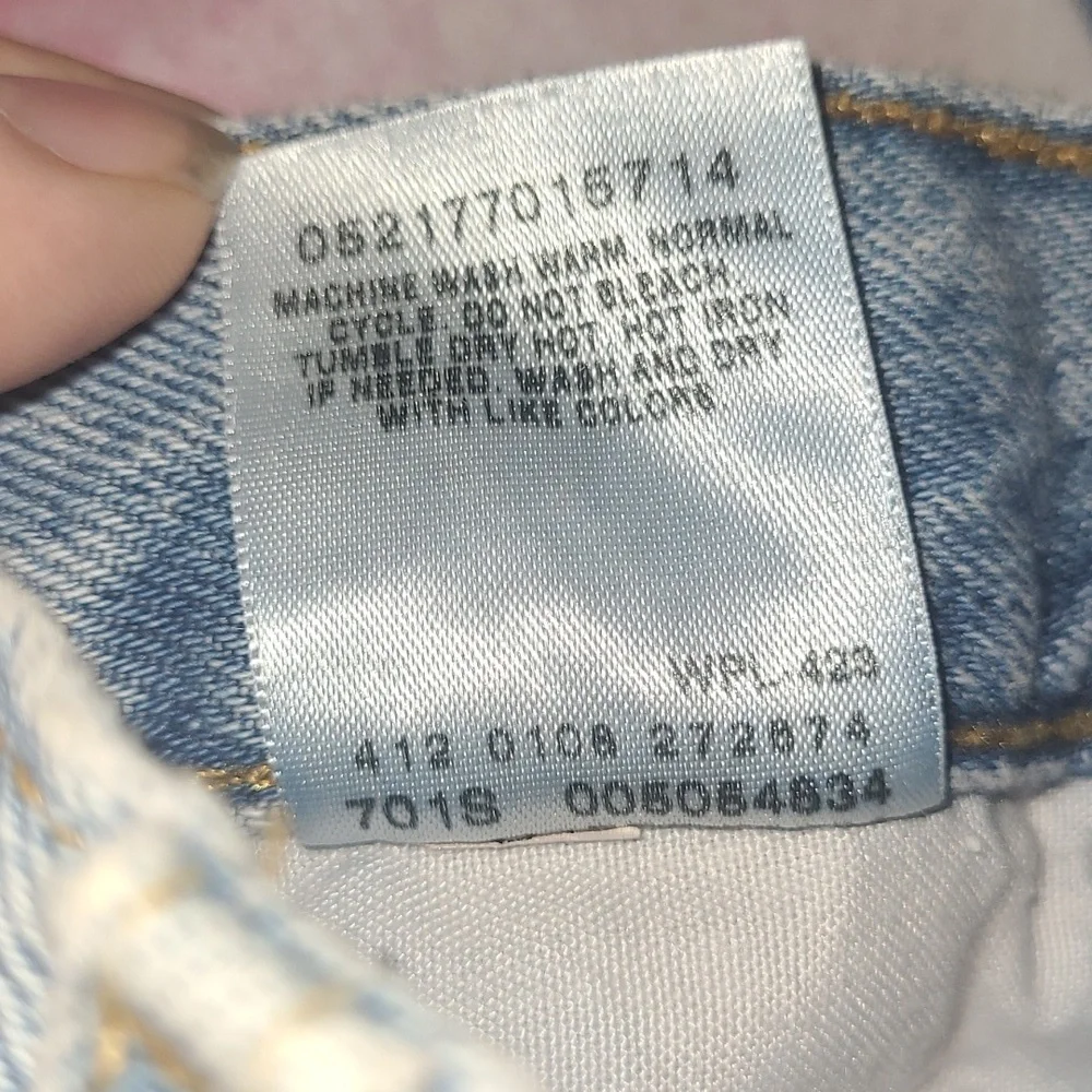 Levi’s 505 Vintage Denim Jeans Straight Leg Faded Blue Wash Distressed 31 x  35